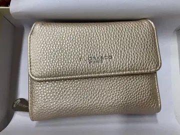 골드 이단 접이식 지갑