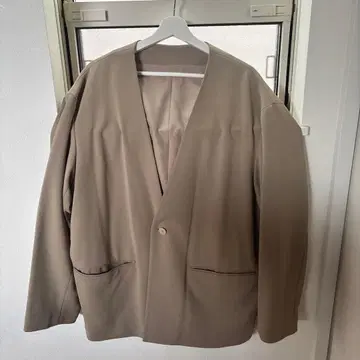 GU 셋업 노카라 자켓 팬츠