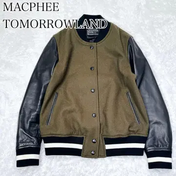 새상품급 TOMORROWLAND 맥피 바시티 자켓 하프 가죽