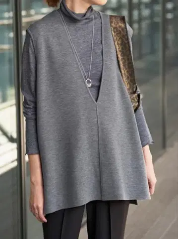 새상품 SLOBE IENA 더블 페이스 니트 베스트