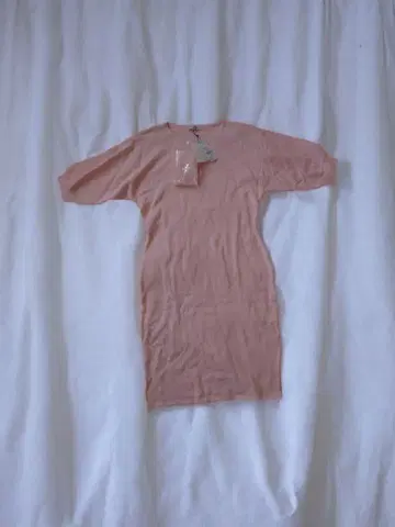 핑크 반팔 원피스