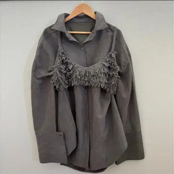 셀렉 모카 son 커프스 디자인 오버 사이즈 셔츠