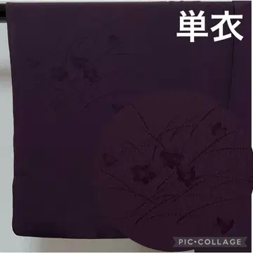 C335 순수 실크 단의 이로무지 지몬 히토츠몬 기모노