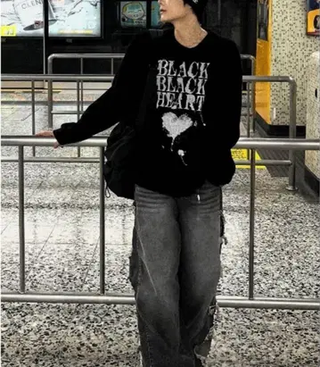 COSYHARU Black street knitwear 스트릿 니트