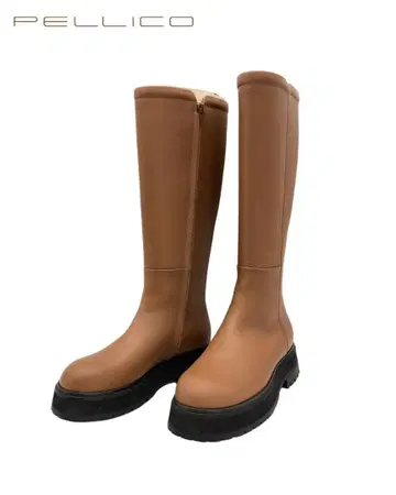 [ 미사용 ] PELLICO 사이드 지퍼 롱 부츠 34