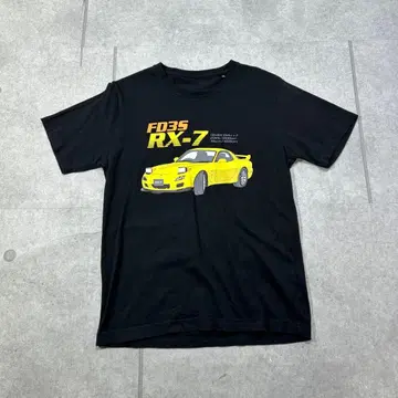 [새상품급] MAZDA 마쓰다 RX7 세븐 스포츠카 T셔츠 블랙 L