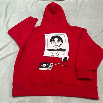 [ DISH//키타무라 타쿠미 26세 생일 굿즈 ] 빨간색 후드티