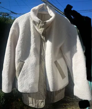 Vin 플리스 자켓 퀼팅 안감 부착