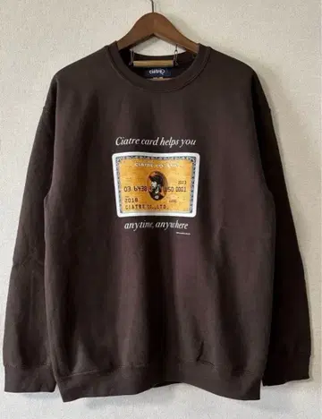 ciatre x KOTAOKUDA credit card sweat top