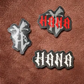 HANA 로고 스티커 3개 세트