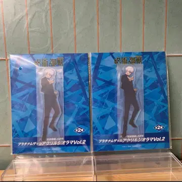 주술회전 플래티넘 잡화 아크릴 디오라마 고죠 사토루 아크릴 스탠드 2개