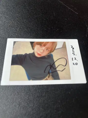 ExWHYZ mayu 날짜 기입 친필 사인 폴라로이드