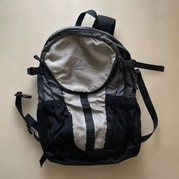 그레이와 블랙 메쉬 백팩