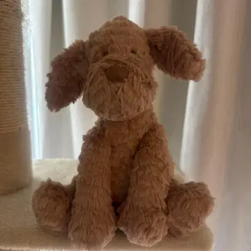 베이지색 강아지 봉제 인형 약 30cm