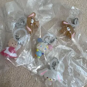 산리오 헐렁 메지루시 액세서리 5개