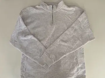 thehighlights 그레이 하프 지퍼 맨투맨