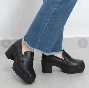 Zipper 통굽 스퀘어토 로퍼