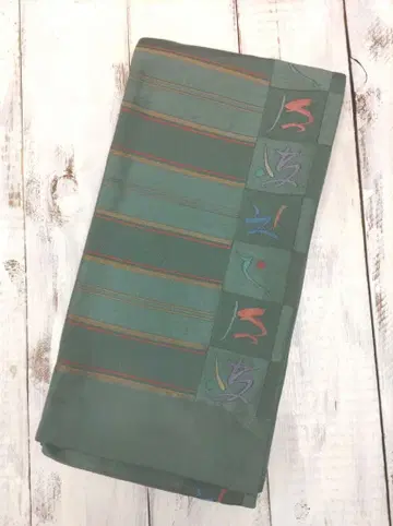 순수 실크 하카타 오비 반폭 오비 (No.533)