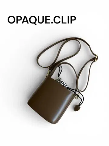 OPAQUE.CLIP 브라운 숄더백