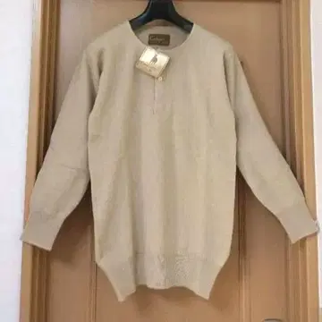 데드스탁 70s 80s 헨리넥 니트 스웨터 캐시미어 혼방