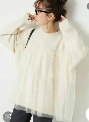 프릭스스토어 튤 니트