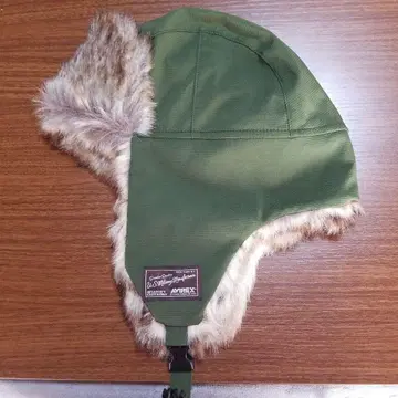 미사용품 AVIREX 플라이트 캡 올리브 그린