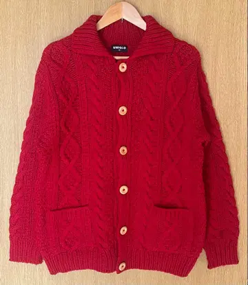 [90s] 올드 유니클로 케이블 니트 가디건 M