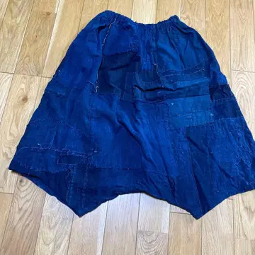 인디고 패치워크 팬츠