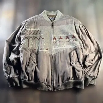 구제 의류 이탈리아제 드리즐러 자켓 충전솜 그레이지 이소재 절개 XL