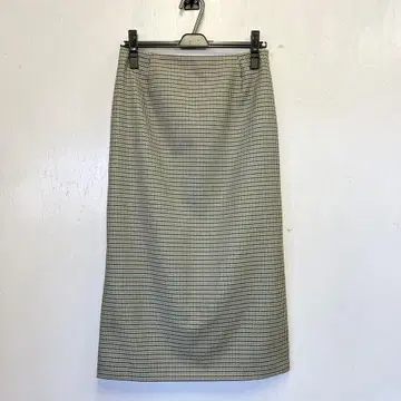 택 포함 새상품 언타이틀 하운드투스 패턴 타이트 스커트 S