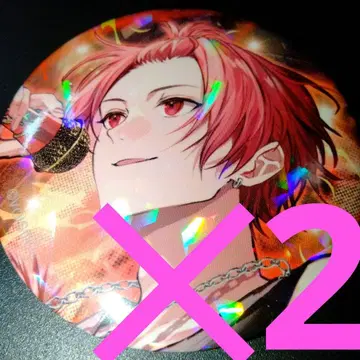 이레귤러 스퀘어 리우라 캔뱃지 원맨 라이브 리베레이트 홀로그램 적조 2점