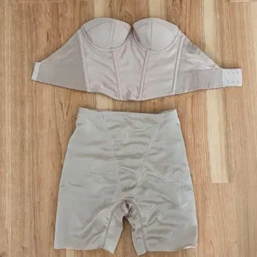 브라이덜 이너 상하의 세트 베이지