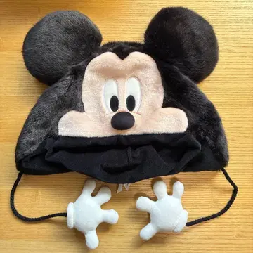 [ 새상품급 ] 디즈니 공식 미키마우스 팬캡 블랙 플리스 모자