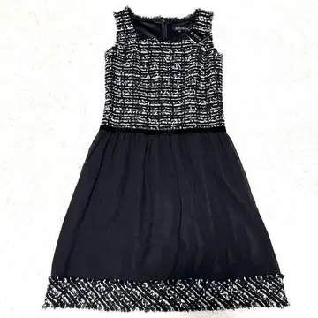 택 포함 에포카 원피스 트위드 도킹 빅 사이즈 XL