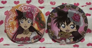 명탐정 코난 호텔 뉴 오타니 뷔페 캔 배지 유미란(모리 란) 세트