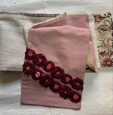 반폭 오비 성인 핑크 계열 패치워크 멋집니다