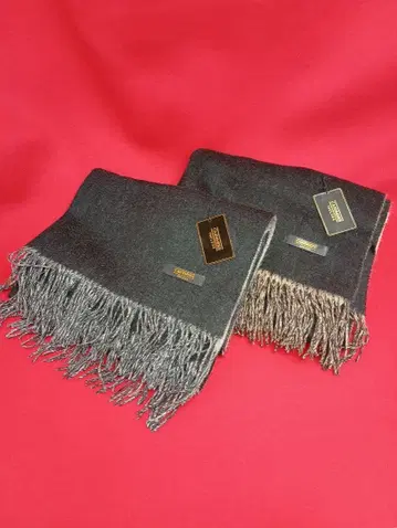 대형 숄 2개 세트 캐시미어 30% 블랙 베이지 블랙 그레이