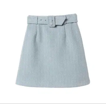 eimy istoire 컬러 헤링본 미니 스커트 스카이블루