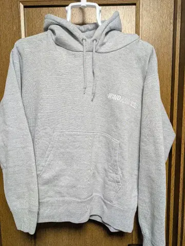 WIND AND SEA 그레이 후드티 M 사이즈
