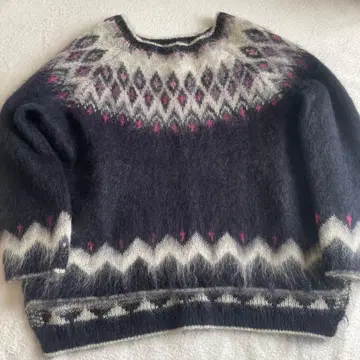 MACPHEE 페어아일 패턴 노르딕 스웨터 사이즈 1