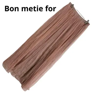 Bon metie for 핑크 플레어 스커트 롱 기장 비침