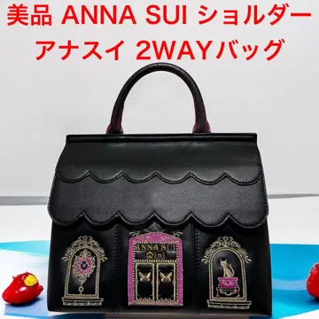 새상품급 ANNA SUI 안나수이 집 모티브 2way 숄더백