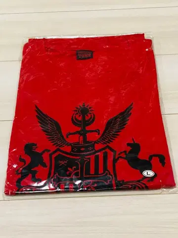 미개봉 새상품 동방신기 라이브 TONE 티셔츠 RED L 사이즈 빨간색