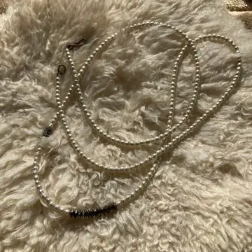 마나 MANA 540248 펄 믹스 롱 목걸이 실버