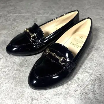 미사용품 ROPE PICNIC x HARUTA 비트 로퍼 블랙 38