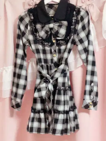 tralala 체크 원피스