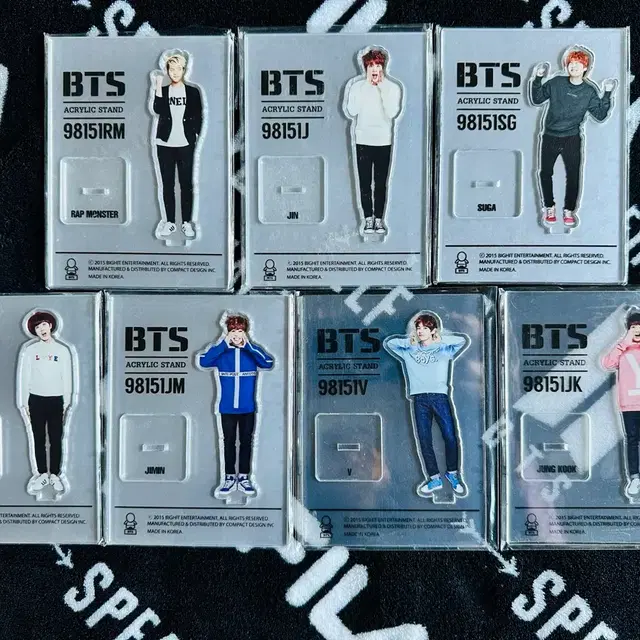 방탄소년단 머스터 아크릴 스탠드 일괄