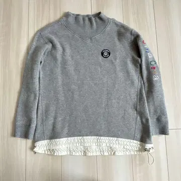 시나코바 선장 로고 맨투맨 트레이닝복 드로 코드 자수