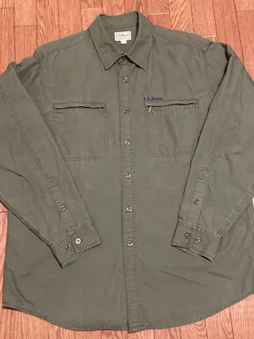 L.L.Bean 밀리터리 셔츠 카키 올리브