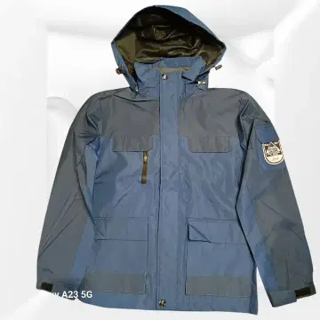 네이비 나일론 자켓 후드 부착 S